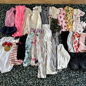 28 pc bundle girls 18-24 months 2T gap splendid Tommy Hilfiger Zara Joe’s disney
